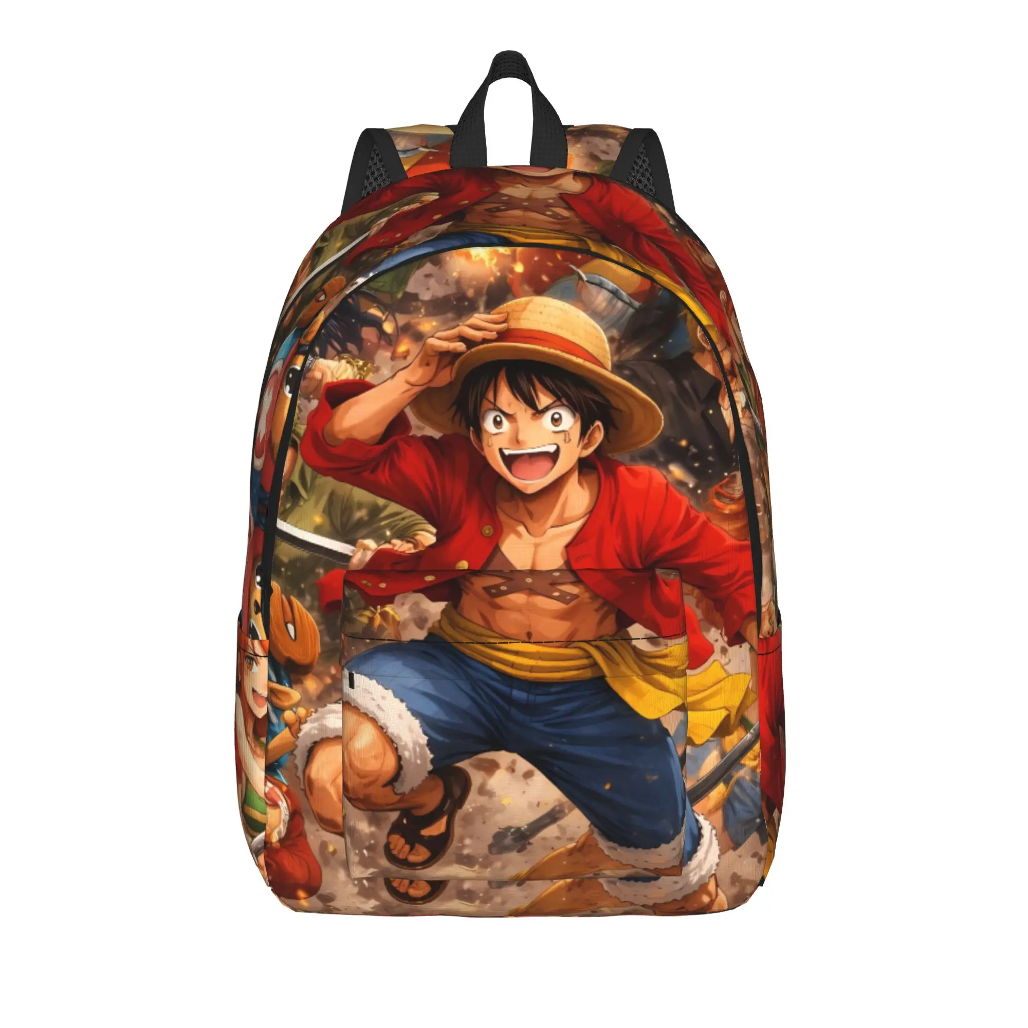 

Dramatic Luffy Art One Piece Backpack College Backpacks Women Men Streetwear School Bags Colorful Pattern Rucksack