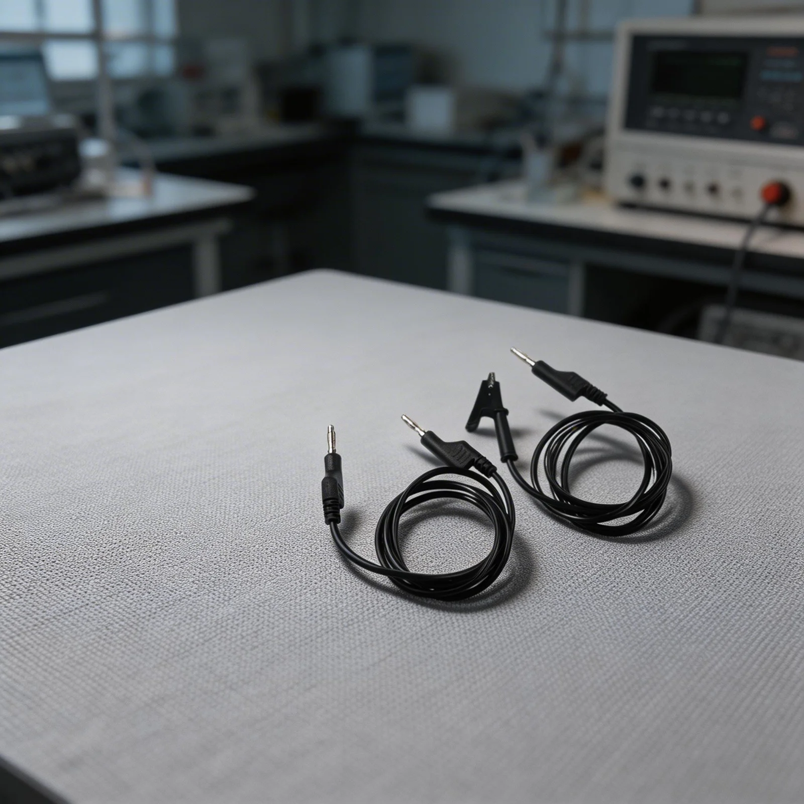 8 Pieces Multimeter Test Leads Set with 4mm Banana Cables Crocodile Clips and Measuring Tips for Electrical Testing