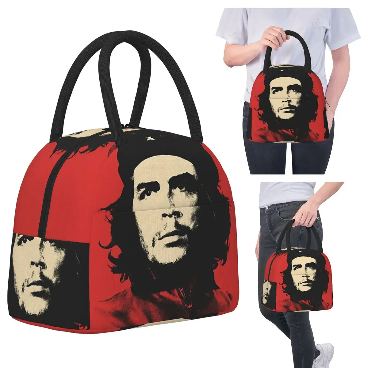 

Сумки для обеда Che Guevara, изолированная коробка для бенто, портативная сумка для обеда, герметичные сумки для пикника, сумка-холодильник для женщин и детей, путешествия