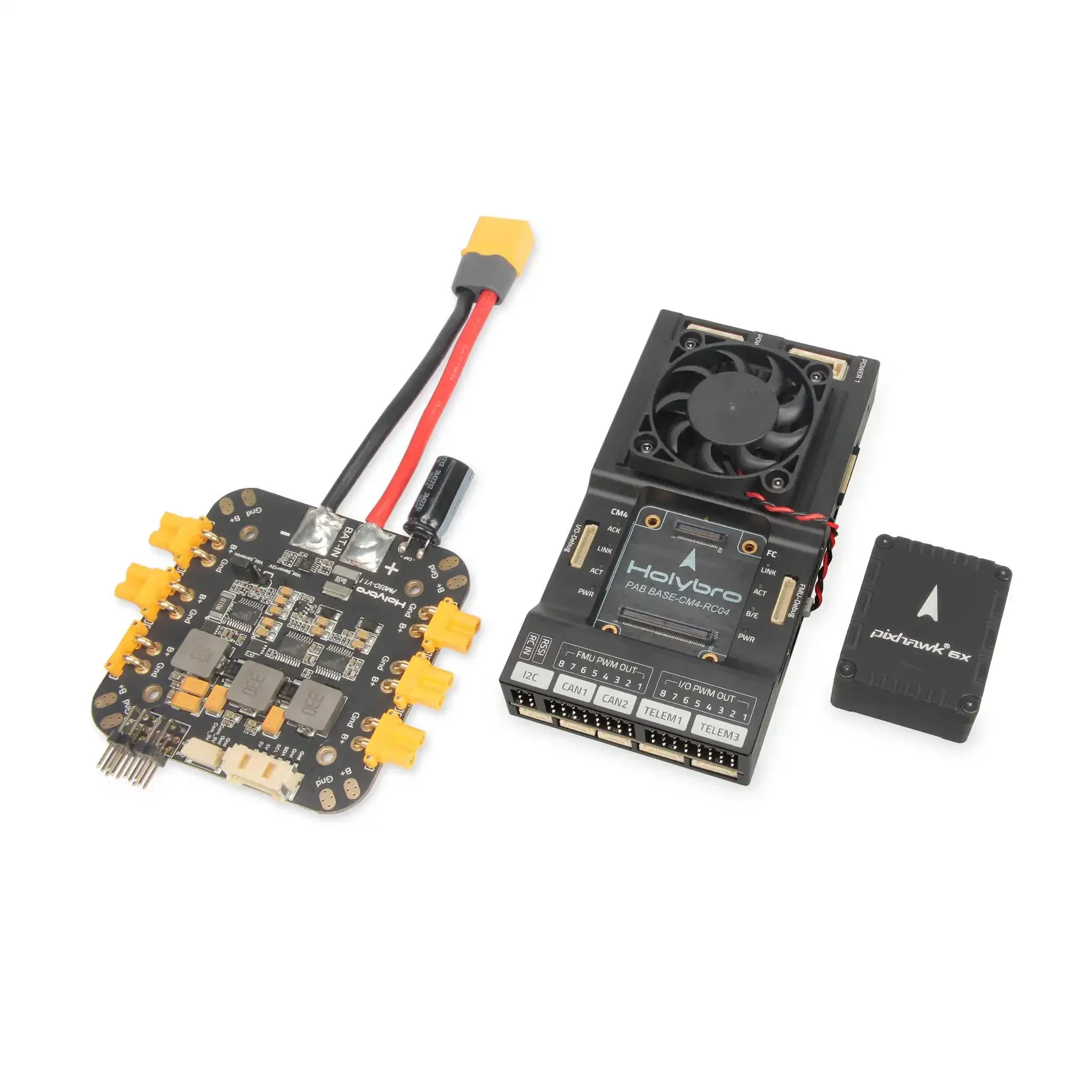 HolyBro Pixhawk RPi CM4 Baseboard with Pixhawk 6X (ICM-45686) Flight Controller PM03D for Autopilot RC Airplane Drone