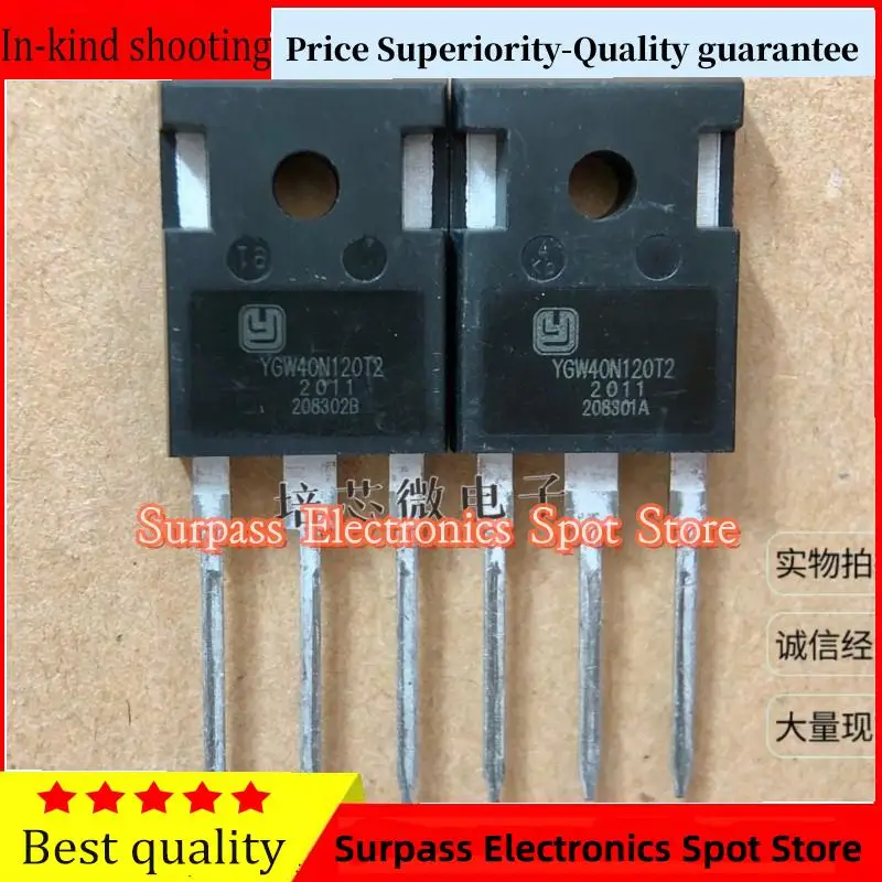 

10PCS-100PCS YGW40N120T2 IGBT 40A1200V Price Superiority-Quality guarantee