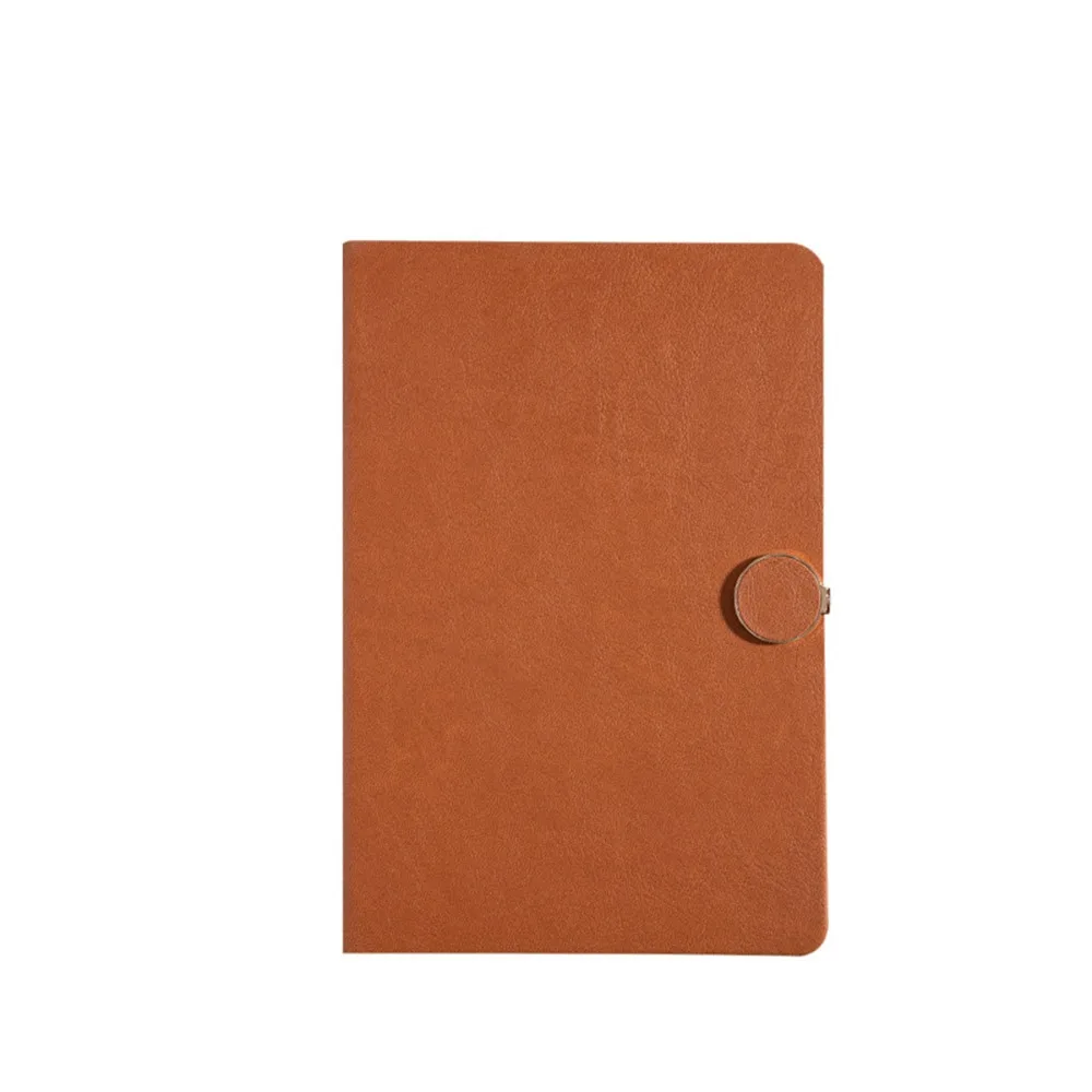 

200 Pages A5 Notepad PU Leather Cover Thickened Paper Students Notebook Wear-resistant Horizontal Line Diary Gift for Friends