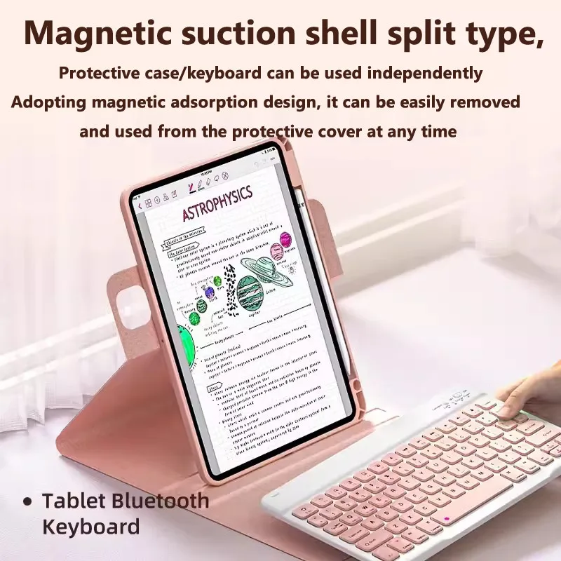 For Huawei Matepad 11.5 Inch 2025 BTKR-W00 SE 11 11.5 S Matepad Air11.5 Pro 11 10.4  720° Rotating Case Detachable Tablet Cover