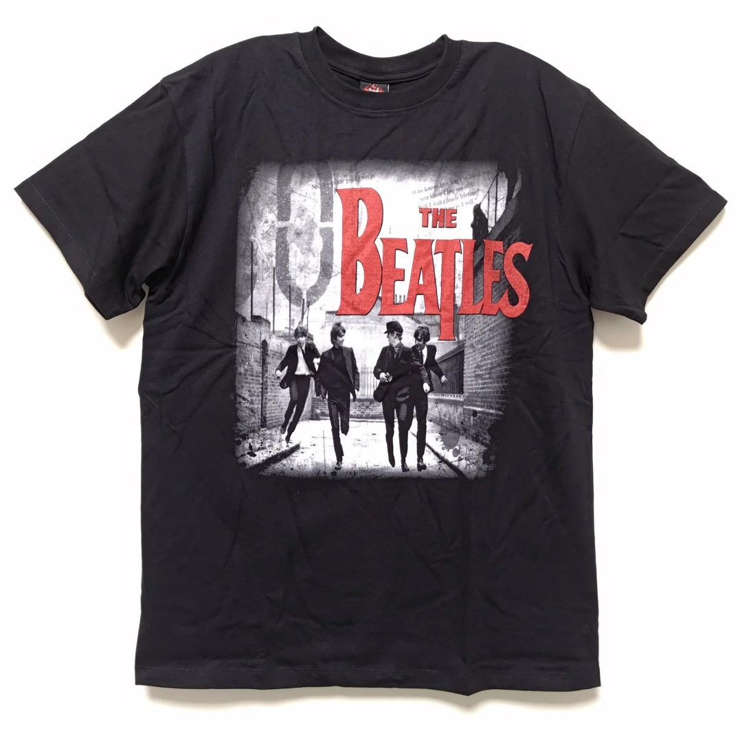البيتلز الأسود روك باند تي شيرت الخريف موضة الرياضة القطن الخالص تي شيرت رجالي ملابس الأطفال المحملة Y2k امرأة #1