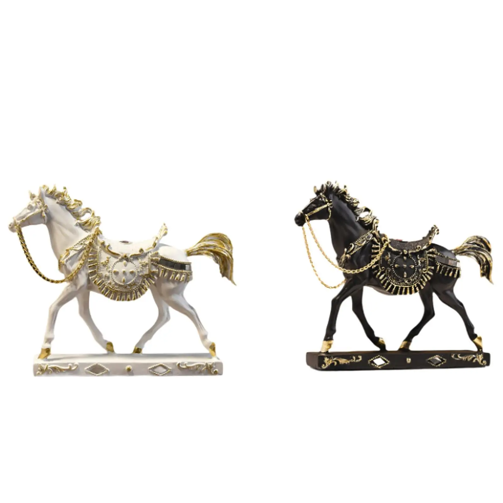 

Horse Figurine for Home Decor Crafts Resin Statue for Bedroom Hallway Office