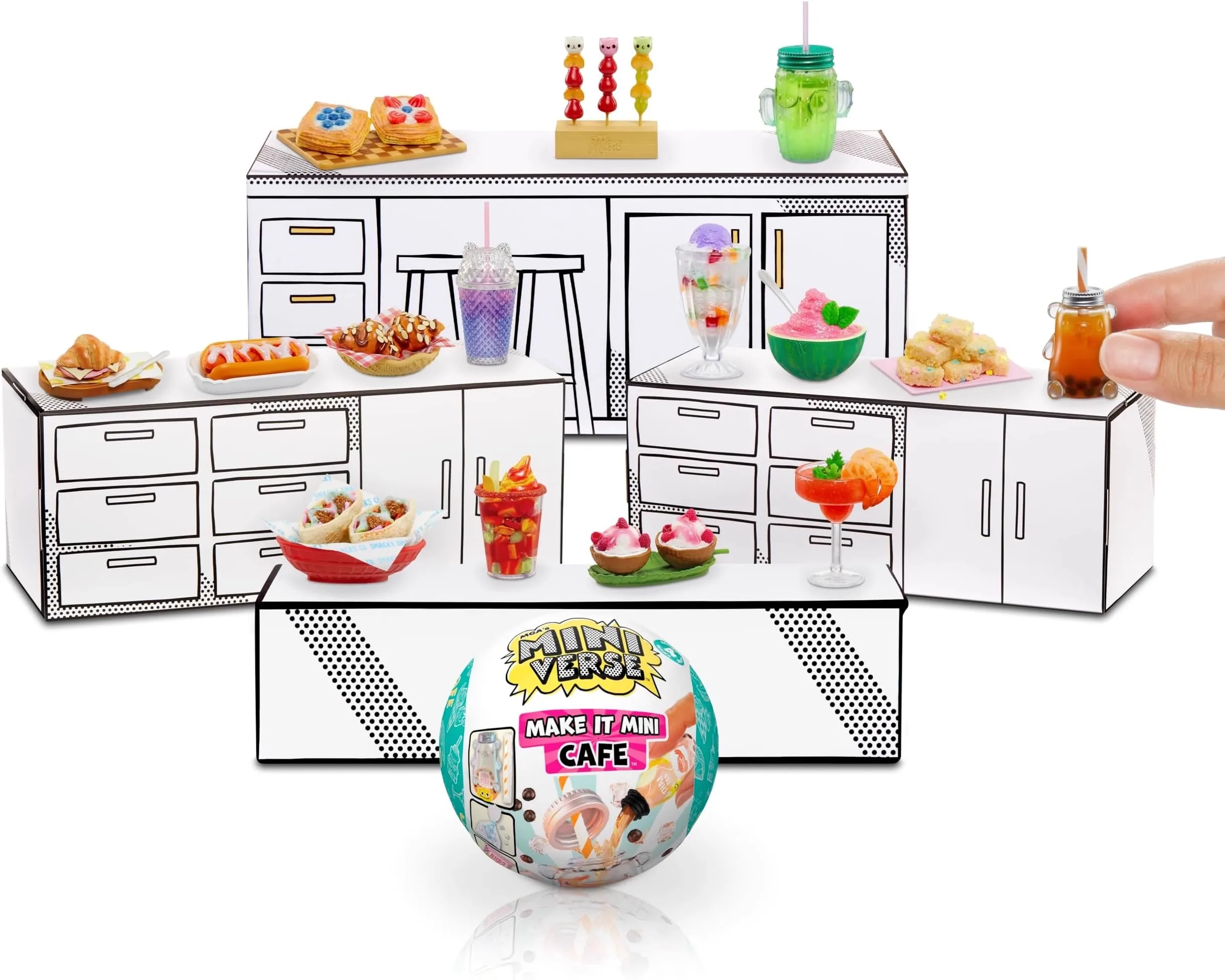 Mga Miniverse Make It Mini Cafe Series صندوق أعمى 2025 صندوق غامض جديد لعب منزل لعبة ديكور مجموعة ألعاب أطفال هدايا مخصصة