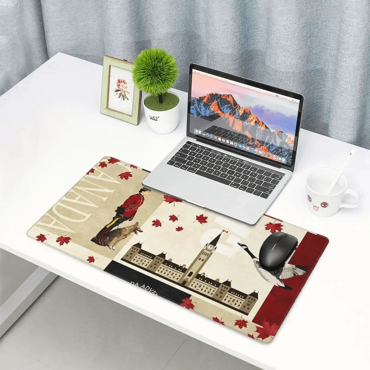 Large Mouse Pad Canada Flag National Culture Gamer PC Laptop Mats Keyboard Carpet Computer Gaming Office Accessories Desk Mat