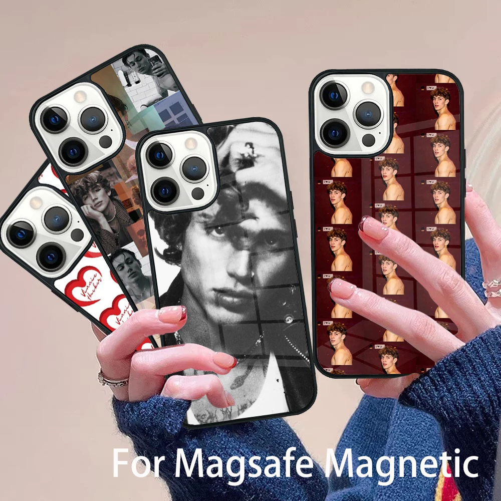 

Vinnie Hacker Phone Case Magesafe Magnetic Wireless Charge Cover For IPhone 16 11 12 13 14 15 Pro Max Plus Mini