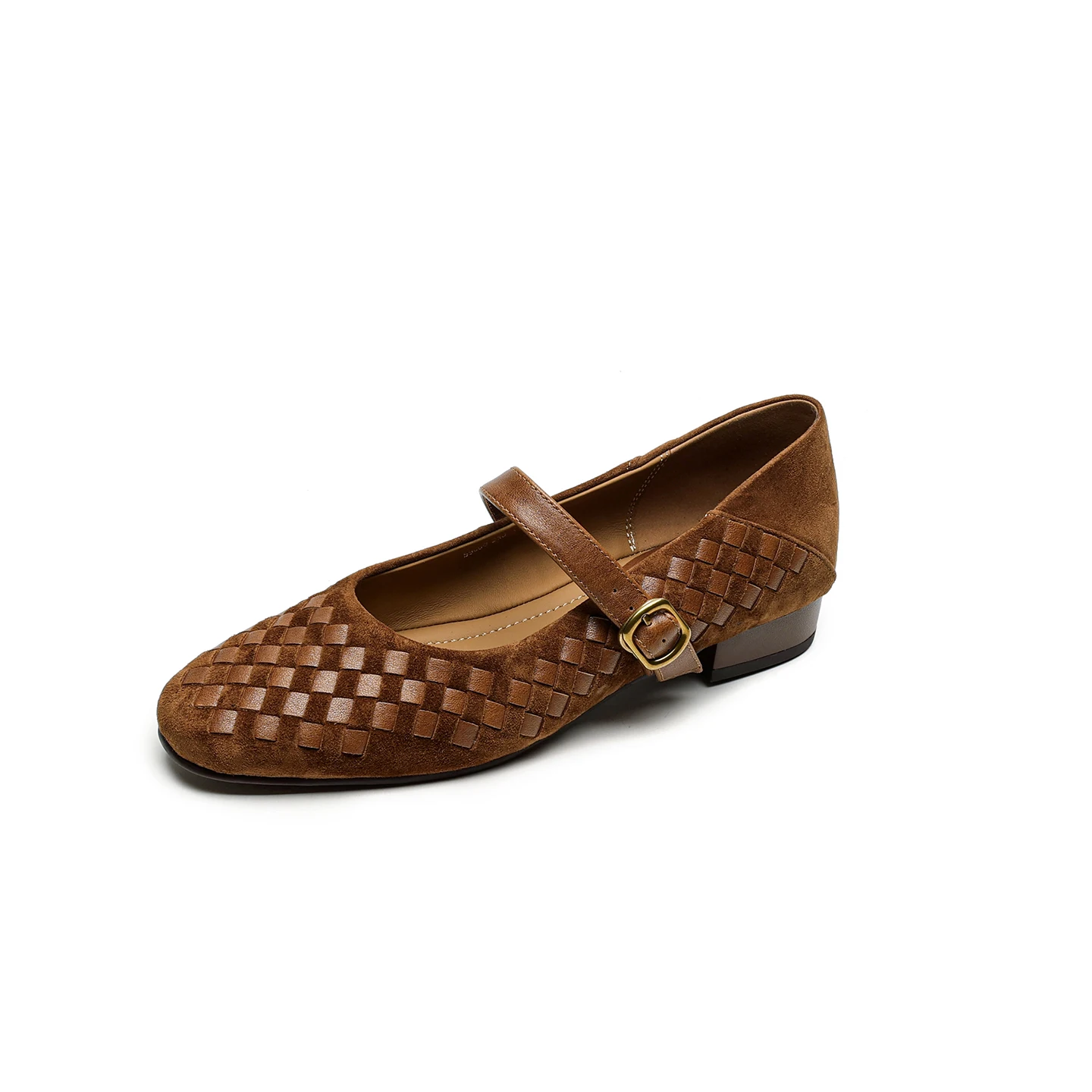 اليدوية حقيقية المنسوجة الملمس منخفضة الكعب ماري جينس أحذية حذاء كاجوال 2 سنتيمتر عالية الكعب أنيقة النساء مضخات المتسكعون امرأة #5