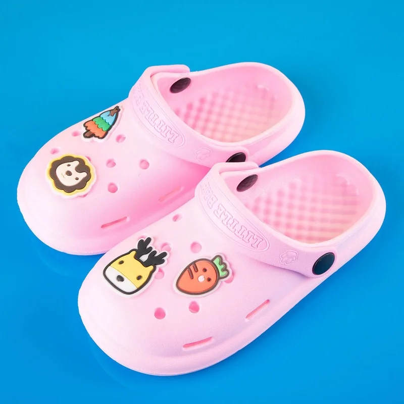 2023 New Children\'s Hollow Out Slippers Boy And Girls Garden Shoes Non-slip Cartoon Cute Sandals And Slippers Children Clogs