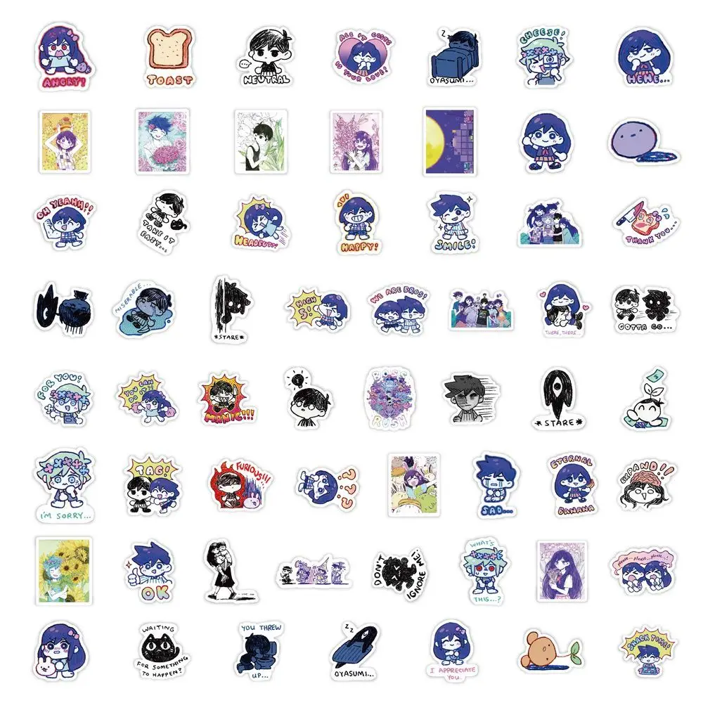 Рисунок 5 - Наклейка Omori аниме Aubrey Kel Hero Basil Mari