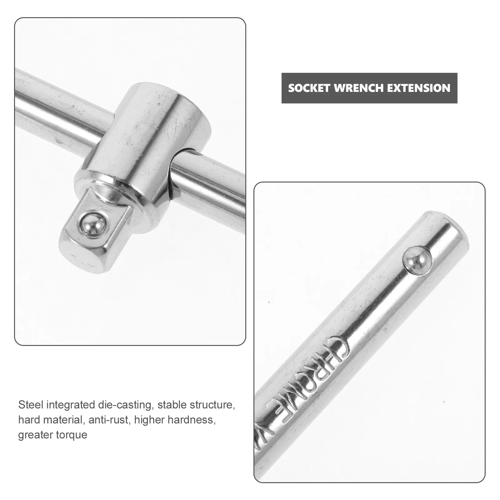 

T Type Socket Wrench Extension Bar High Grade Carbon Steel Heat Treated for Automotive Motorcycle Mechanical Repair Ratchet