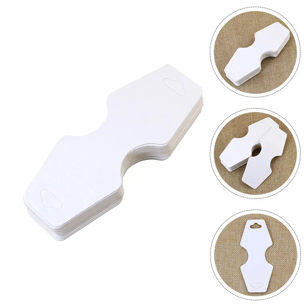 

Premium Thick Paper Jewelry Display Cards for Necklaces Earrings Bracelets Blank Hanging Tags Display Storage Organizer