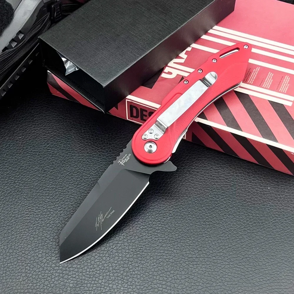

Practical Folding Knife G10 Handle D2 Blade Wilderness Hunting Combat Emergency Defense Cutting Multi-functional Camping Tool