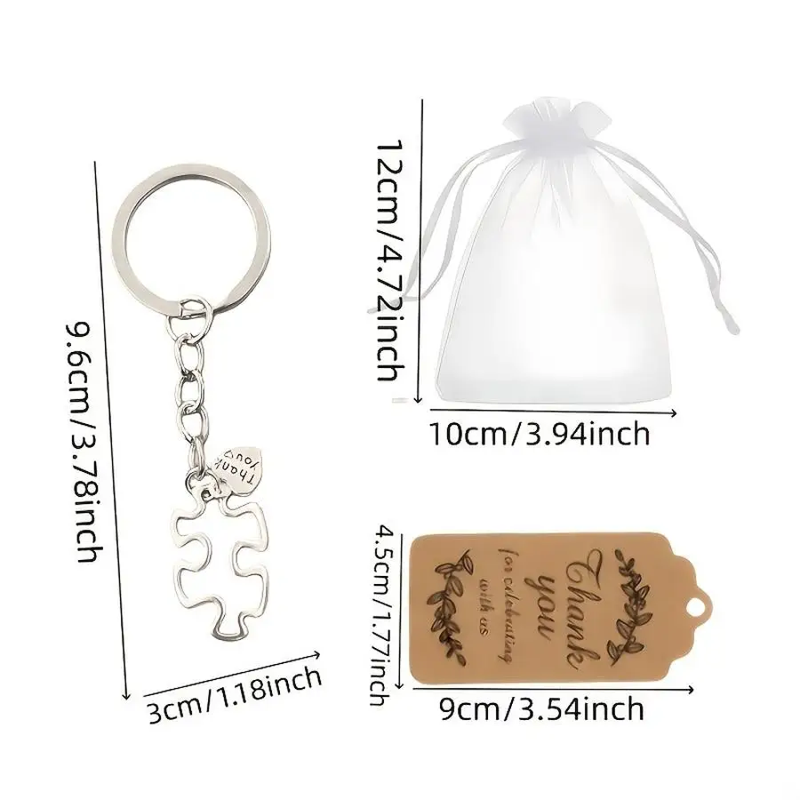 1/5/10/20/50/100pcs pieces/15 sets • Jigsaw puzzle keychain set • 