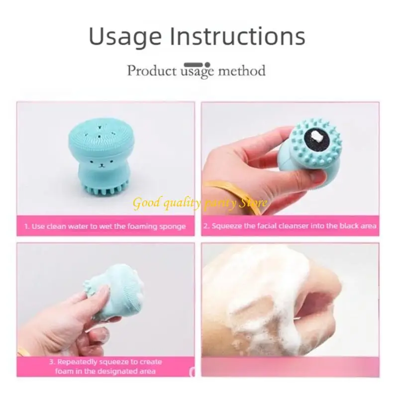 M4ya Ergovetomic Cleansing Brush فرشاة الوجه السيليكون