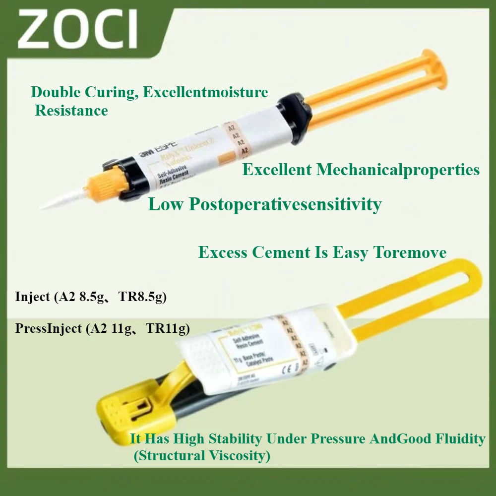 

Dental Materials 3M Relyx U200 Cement Clicker Automix TR Dual Cure Self Adhesive Cement Dentistry Glue for Teeth Crowns Veneers