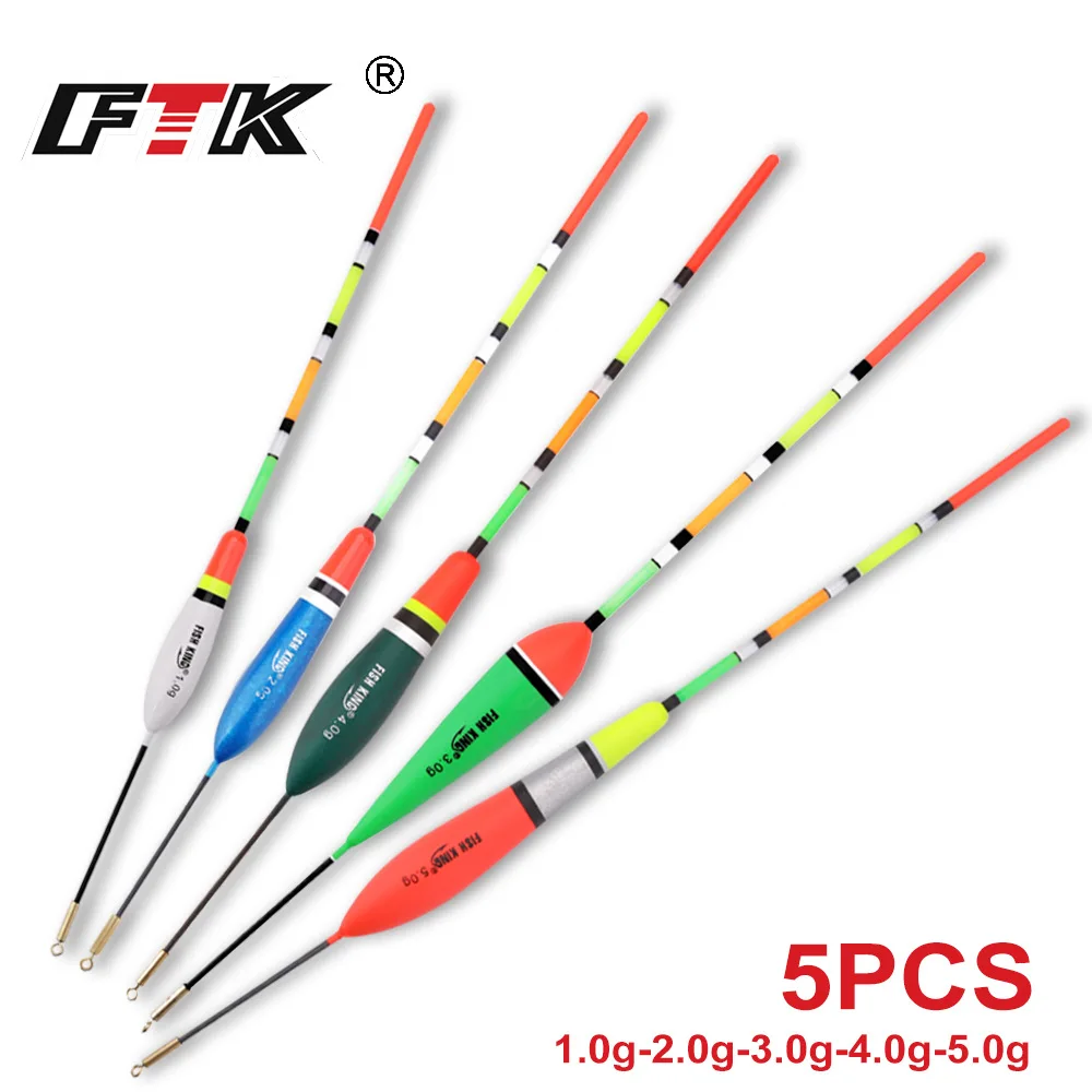 

5PCS Long Tail Balsa Wood Fishing Floats Set – High Visibility Sea Fishing Bobbers For European Shore & Long Cast Angling