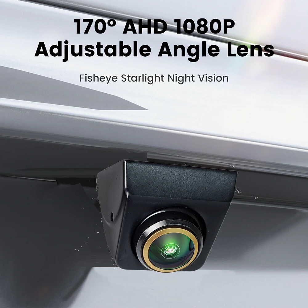 Automotive Universal Rear View Camera 1080P AHD IP68 Waterproof HD Night Vision Fish Eye Starlight Night Vision