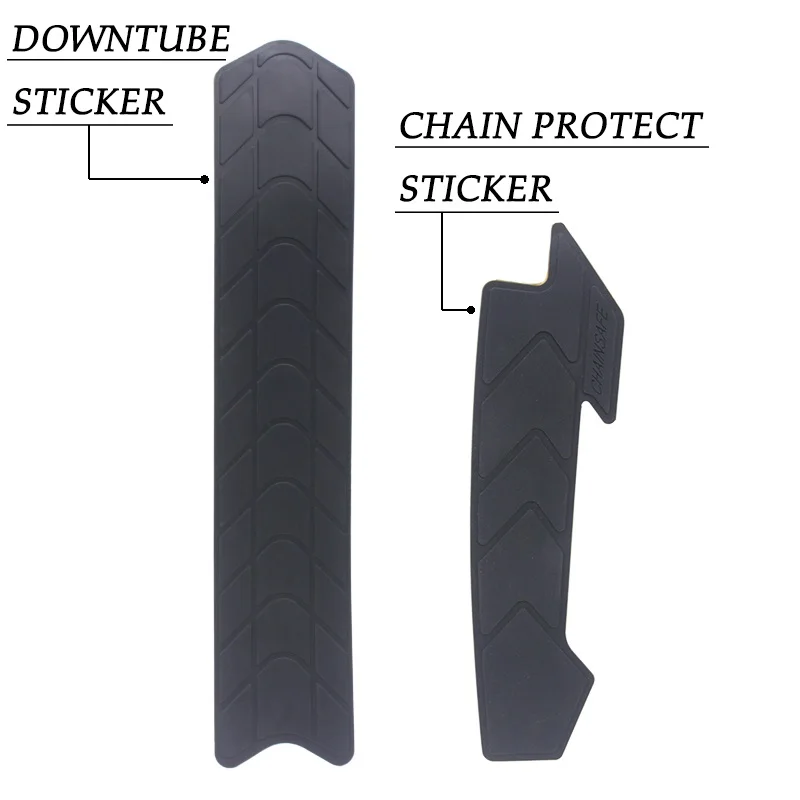 MTB Road Bike Frame Scratch-Resistant Sticker Silicone Bike Chain Protector Bike Downtube Guard Chainstay Pad Chain Guard Cover