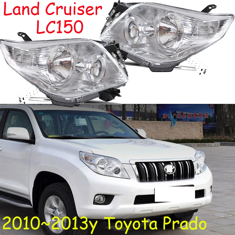 

1pcs car bumper FJ150 headlamp for Toyota Land Cruiser Prado LC150 headlight 2010~2013y 2700 4000 head lamp prado fog light