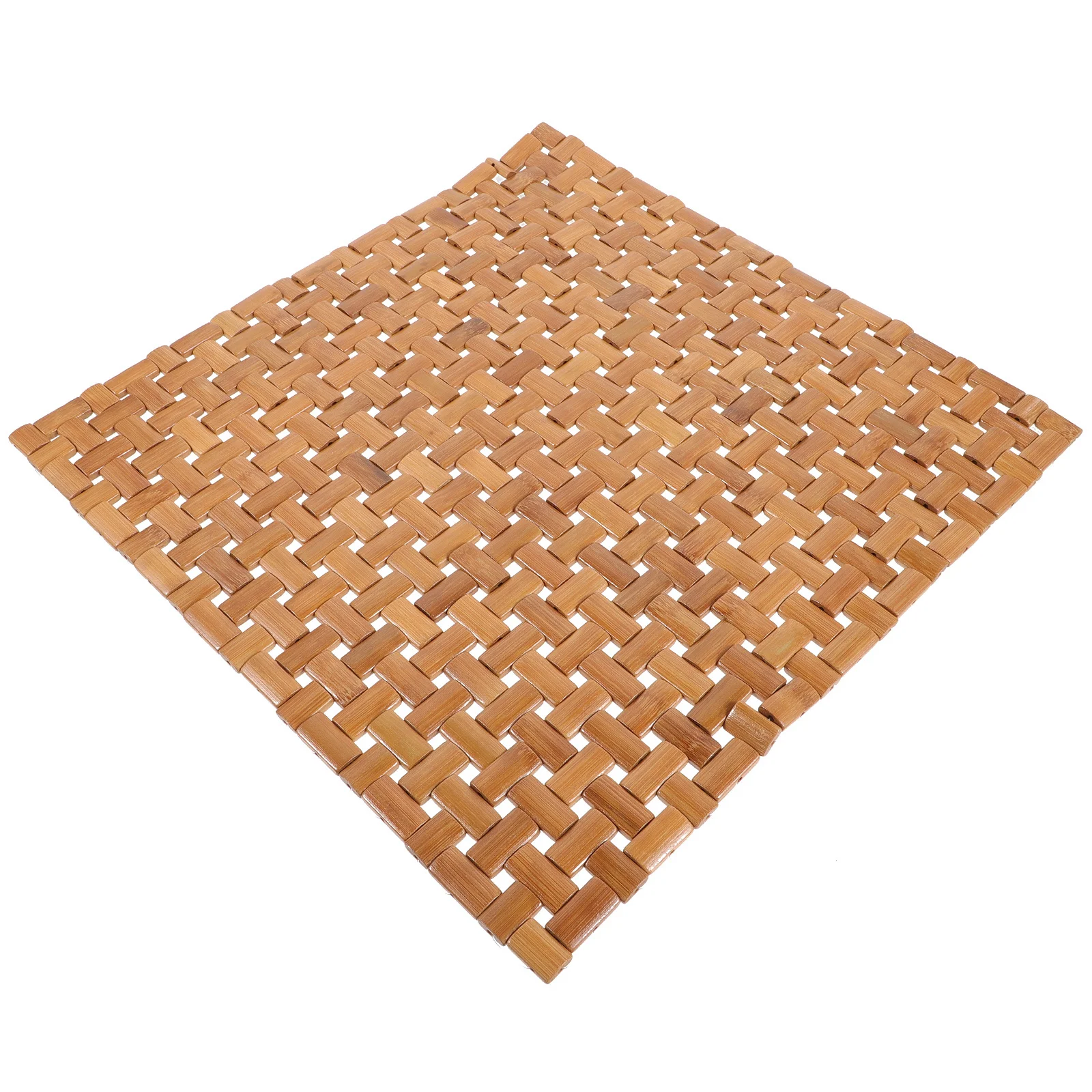 

Bamboo Seat Cushion Cool Summer Seat Pad Outdoor Sitting Cushion for Chair Tatami Mat Square Design Hollow Spliced Carbonized