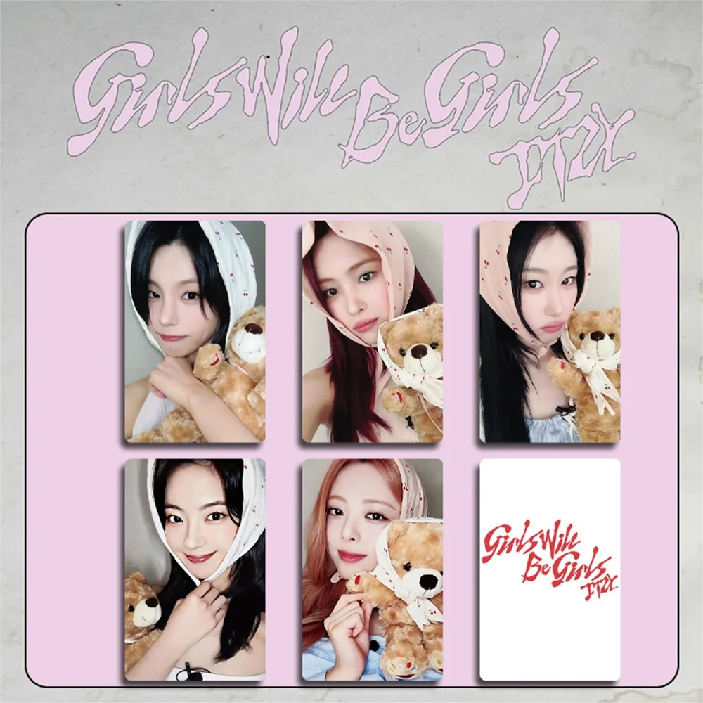 

5 шт./компл. KPOP ITZY Girls Will Be Grirls HD фотокарточки YEJI RYUJIN Ryujin Chaeryeong Yuna LOMO карты корейский стиль открытка подарок