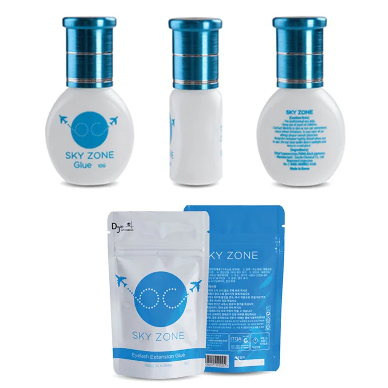 Sky Zone-Crema para pestañas postizas, pegamento de 5ml, 15g, extensiones de pestañas postizas más fuertes, suministros de maquillaje de belleza de Lava