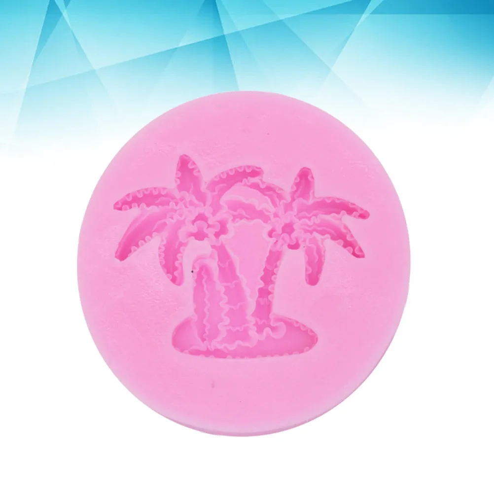 Coconut Tree Silicone Cake Mold Beautiful Pink DIY Dessert Baking Mold for Home Kitchen Store Creative Baking Essential