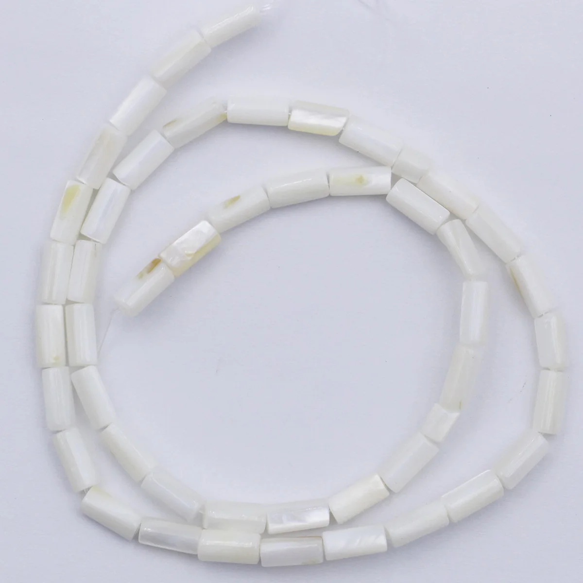 Natural White Tube Shell Mother of Pearl Loose Beads 15