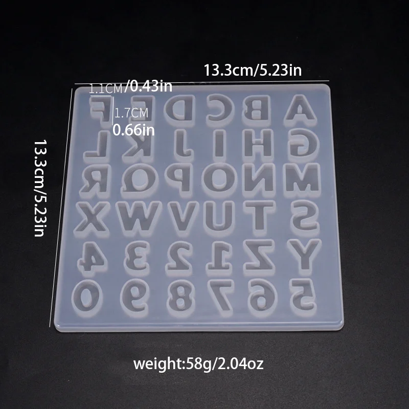 Small 26 Capital Letters Resin Silicone Mold Letter Epoxy Mold DIY Jewelry Making Accessories Digital Keychain Mold