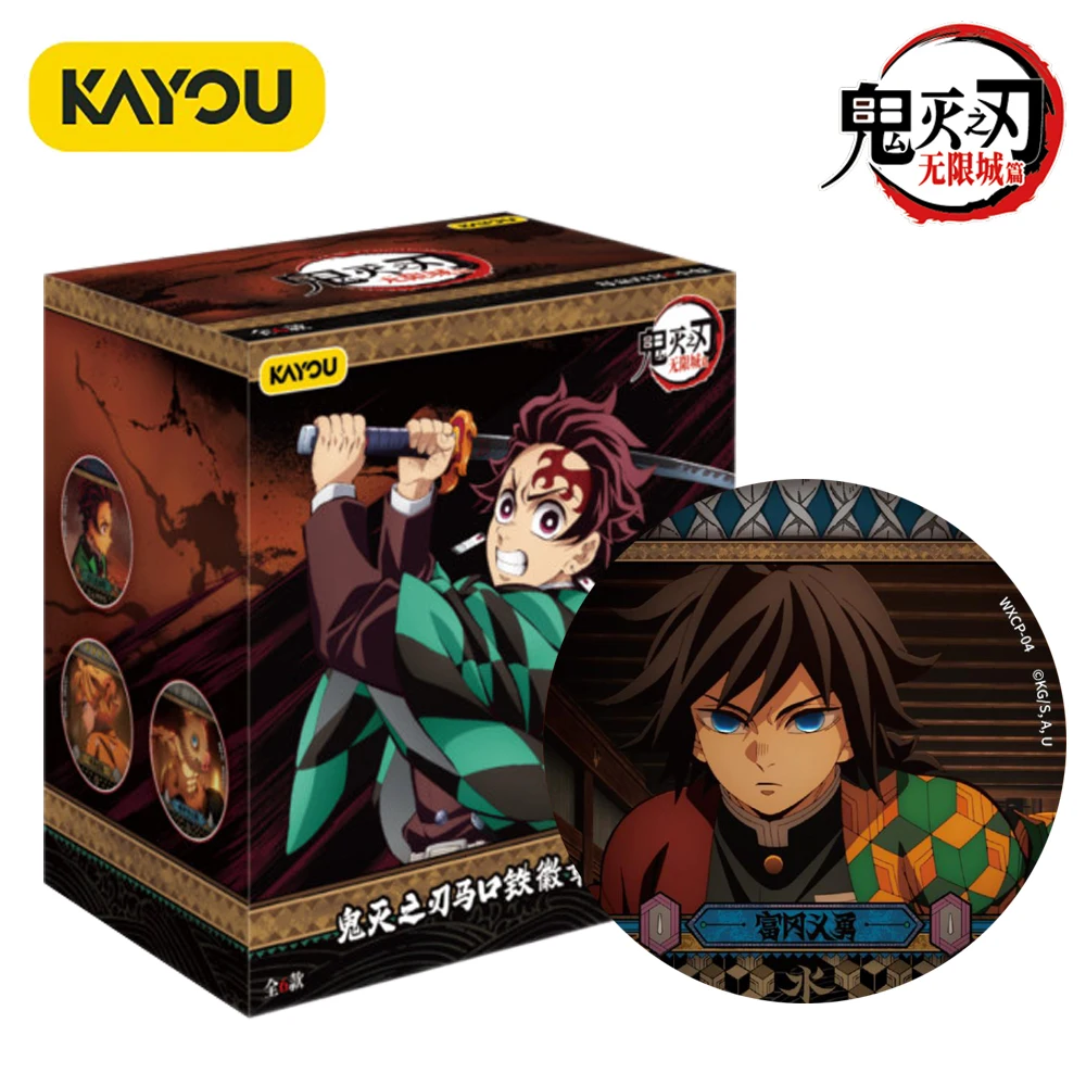 

KAYOU Genuine Demon Slayer Anime Character Badge Collection Infinite City Battle Series High Quality Brooch Accessories Toy Gift
