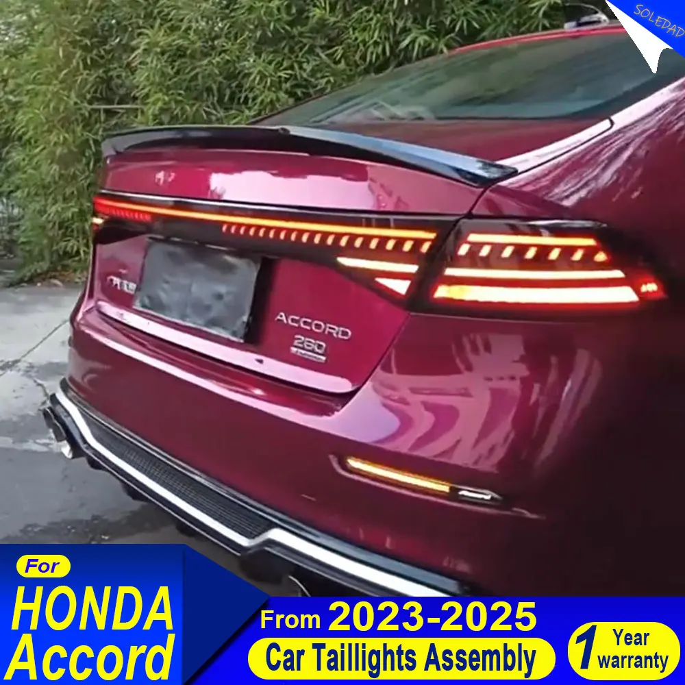 

TailLights For HONDA ACCORD 11th 2023 2024 2025 style full LED Brake Reverse Tail Lamp Dynamic Signal Light Tail Lamp Assembly