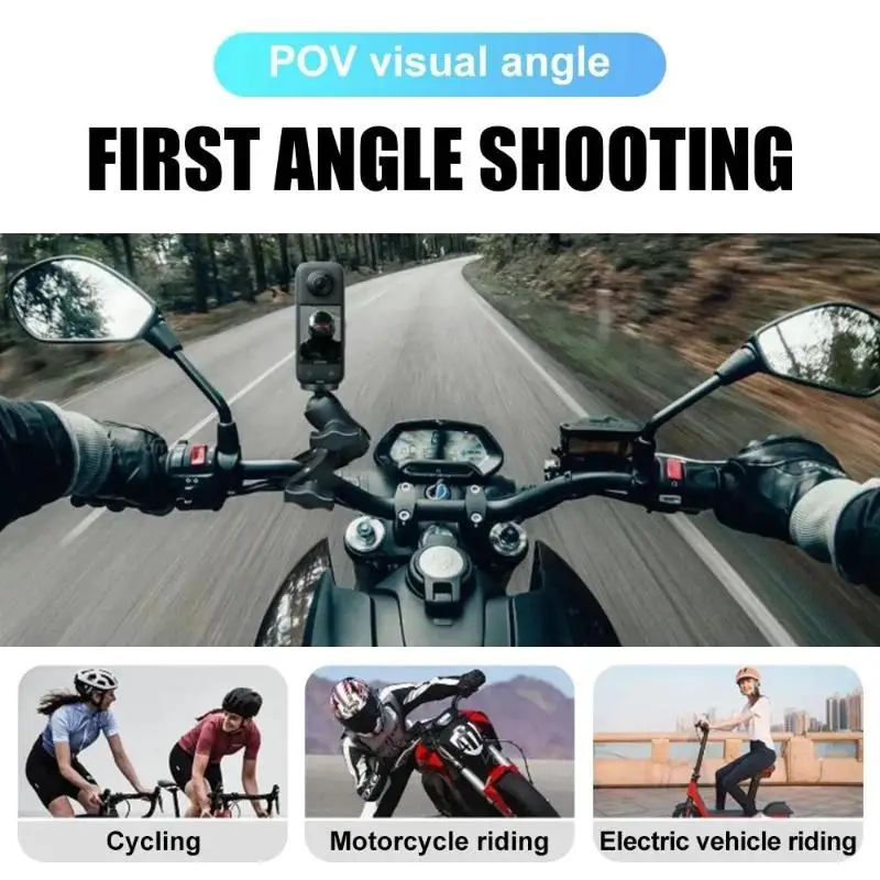 Legierung 360 ° Motorrad-Kamera-Lenkerhalterung Perfekt für Filmaufnahmen mit Anpassbaren Winkeln – Detail 6