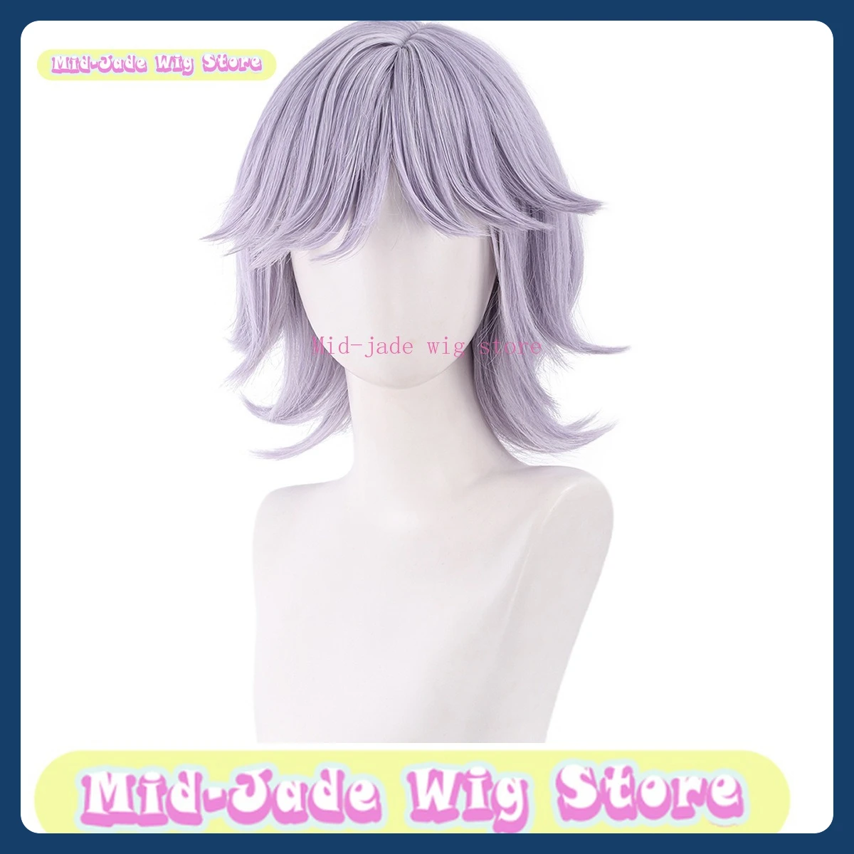 ミッドジェイドウィッグストアシャジアボーイメイドコスプレウィッグアニメゲーム衣装小道具ロールプレイングウィッグ