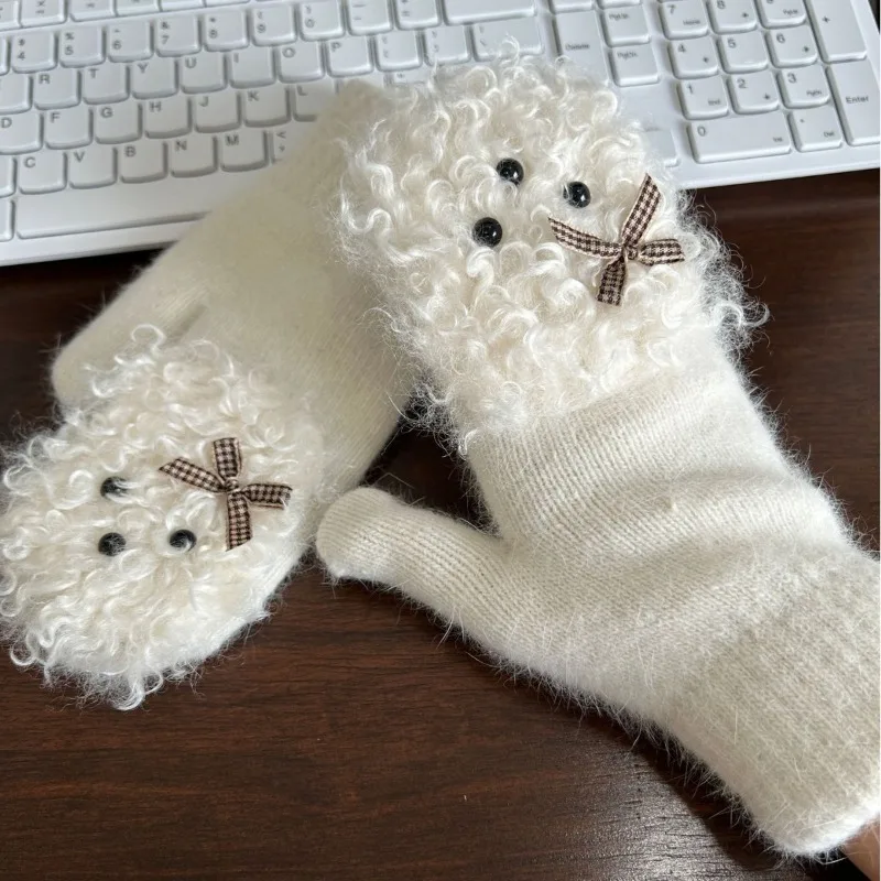 Zestaw zimowy dla zwierząt z francuskimi kręconymi włosami, idealny na co dzień, słodki, kręcony fryzurka dla zwierząt, uroczy i wykwintny, pasuje do wielu stylów.