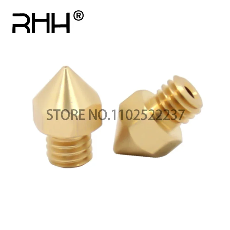 Printer Brass Copper Nozzle Mixed Sizes 0.2/0.3/0.4/0.5 Extruder Print Head For 1.75MM 3MM MK8 Makerbot