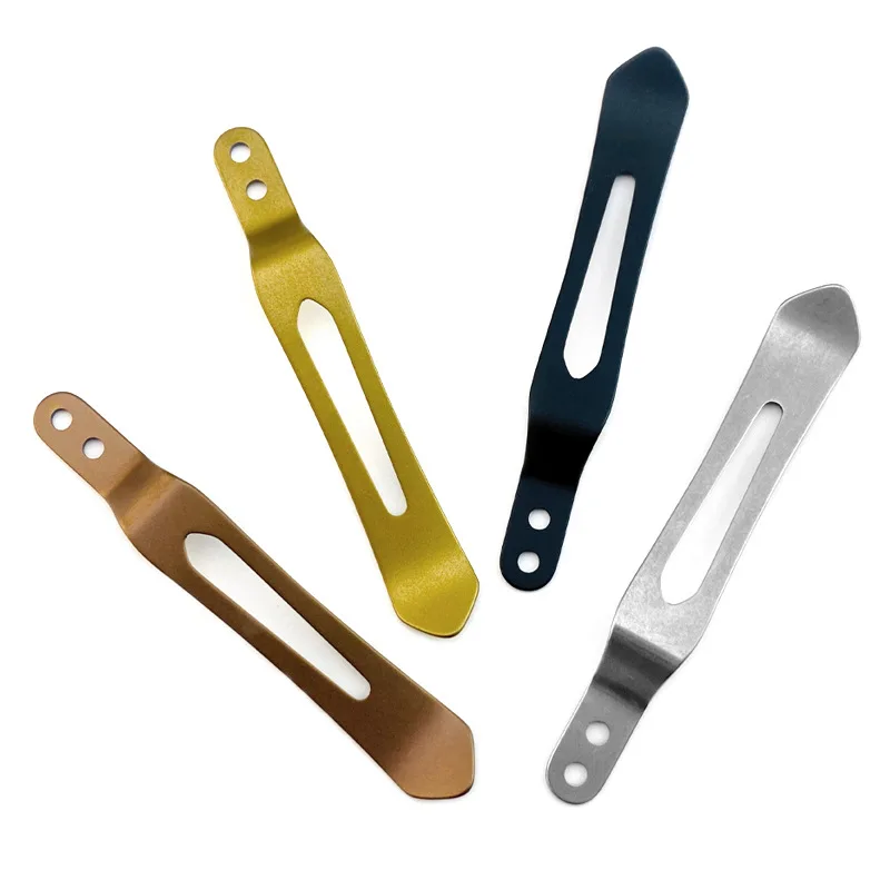 4 Colors Fold Knife Stainless Steel Pocket Clip Clamp for North Mountain Chop2 Chop3 Kaiken JellyFish Higonokami Knives Replace