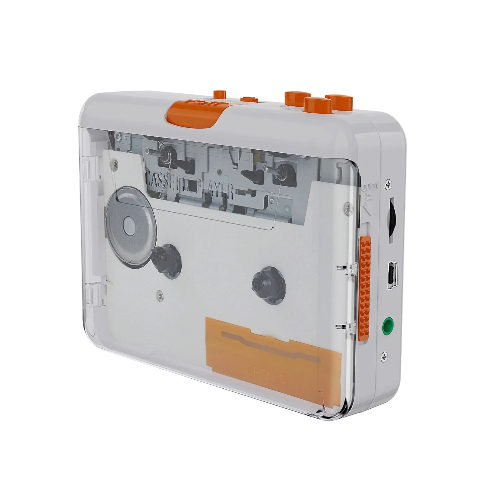 Новый портативный магнитофон Walkman Tape Player, USB-кассета, конвертер кассеты в MP3/CD через USB с наушниками 3,5 мм