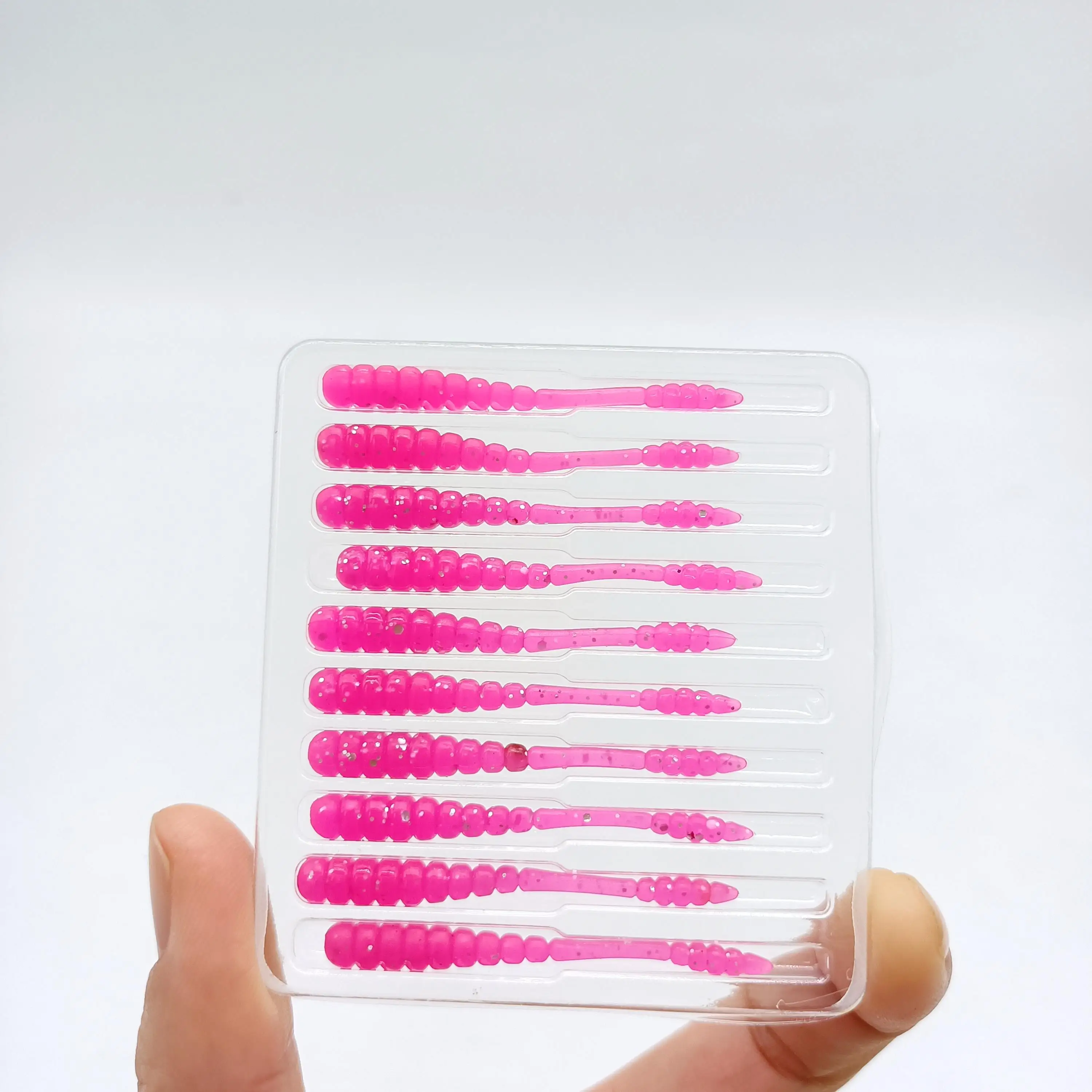 DUODUOYU 10PCS Neue Ajing Weiche Angeln Locken 48mm 0,5g Mini Kunststoff Köder Rockfishing Stream Fluss Meer künstliche Köder Angeln Locken – Detail 10