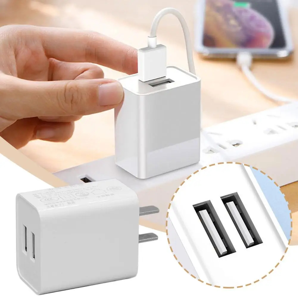 5v2a Charging Head Fast Charging USB Dual Port Multi Charger Adapter Charger Port Charger Phone Fast Mobile Mobile Phone R3O0