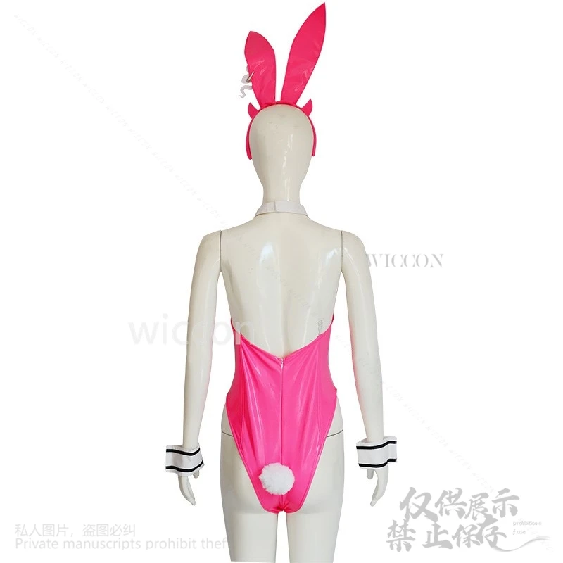 Juego de Anime NIKKE diosa de la victoria conejito Cosplay disfraz de Viper chica traje de conejo monos rosas pelucas para Navidad personalizado