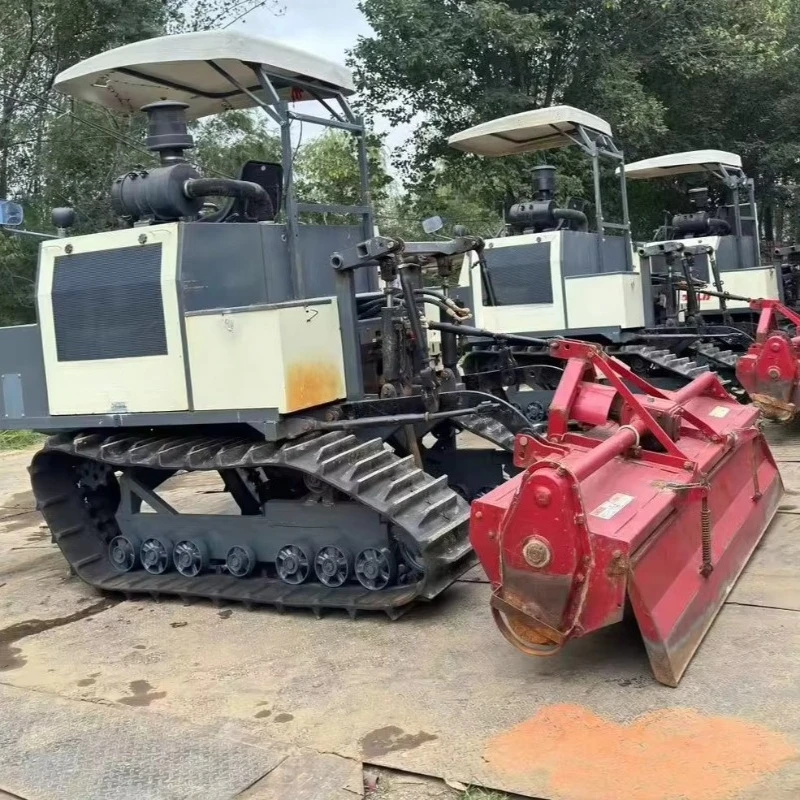 High Efficiency Track Loader Cultivator Micro Tiller Quick Land Preparation Rapid Soil Loosening Loading Power Farm Machine