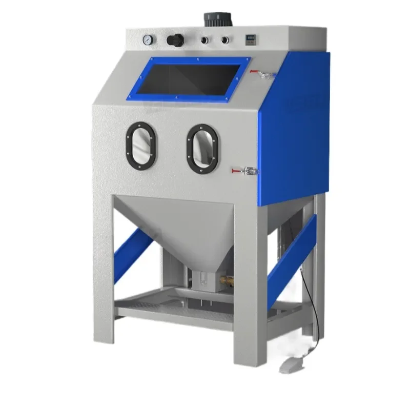 Small manual 9080 high pressure cyclone mold renovation rust removal polishing deoxidation sandblasting machine