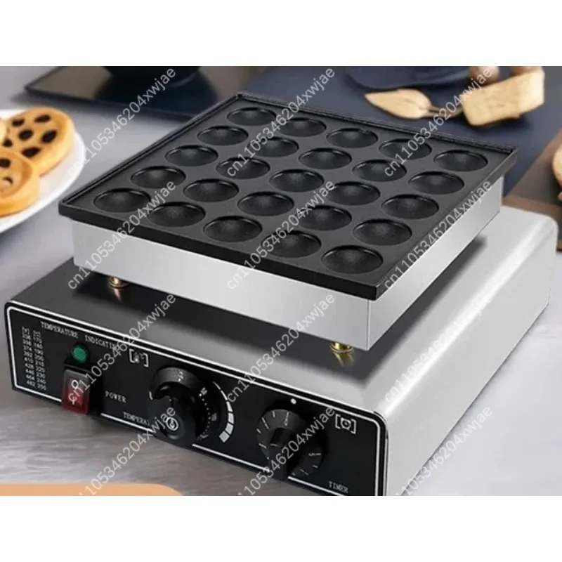 Electric Pancake Maker Commercial 25 Holes Round Griddle for Japanese Dorayaki Breakfast Snack Food Cooking Machine