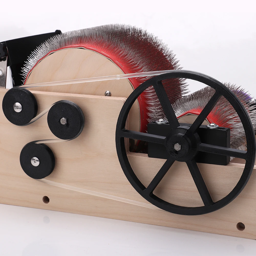 

Портативный складной ручной волоконный карder - игольчатый гребень, инструмент для смешивания шерсти для валяния и вращения шерсти домашних животных