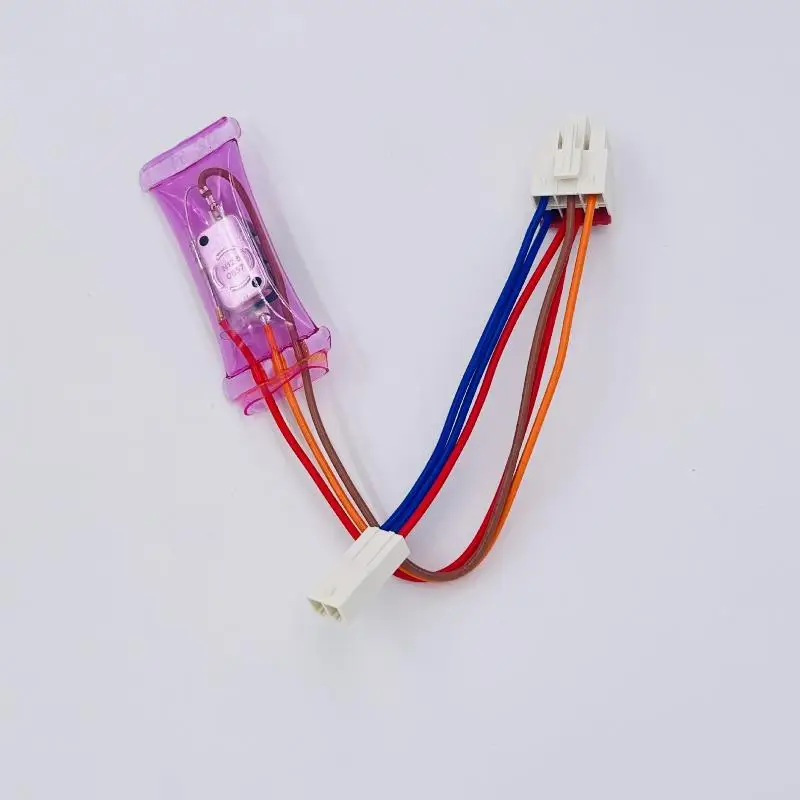 Termostato de Degelo para Refrigerador 1 Peça N12-5 AC250V 10A Bimetálico com Controle de Temperatura e Cabo Curto de 11cm