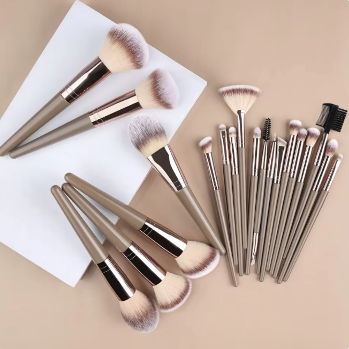 15pcs Makeup Brush Set Professional Cosmetic Blush Highlighter Foundation Powder Concealer Eyeshadow Kit Beauty Make Up Tools