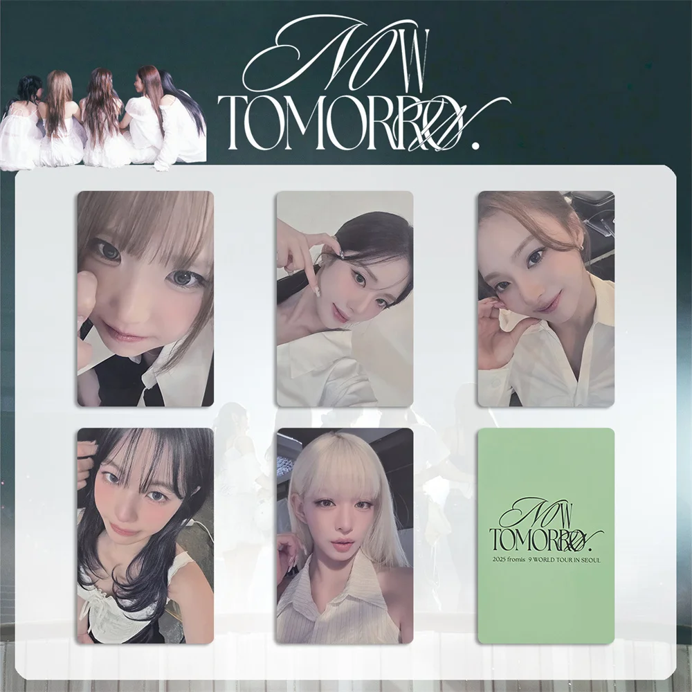 Fromis_9 Concert NOW TOMORROW Card Attendance Membership Card Double Sides Bright Film LOMO Card Roh Jisun Fans Collection Gift