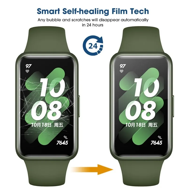 1-10Pcs Hydrogel Films for Huawei Band 7 8 HD Screen Protector Full Cover Anti-scratch Hydrogel Films Smartwatch Accessories
